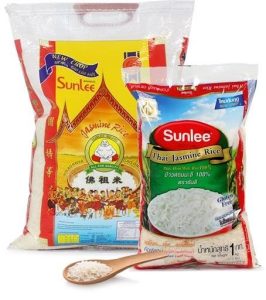 Sunlee Budha Brand Thai Hom Mali Rice.